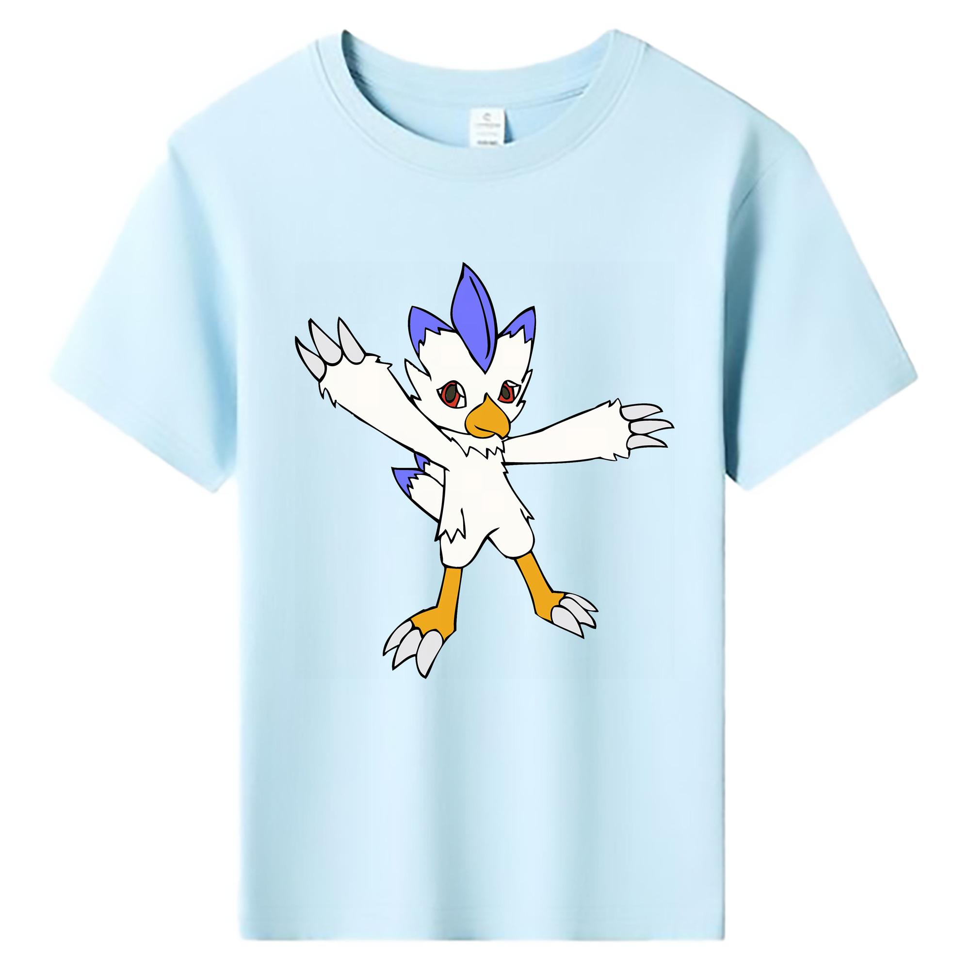 （画像用） Digimon デジタルモンスター/デジモン 綿100％キッズTシャツ（フロントプリント）